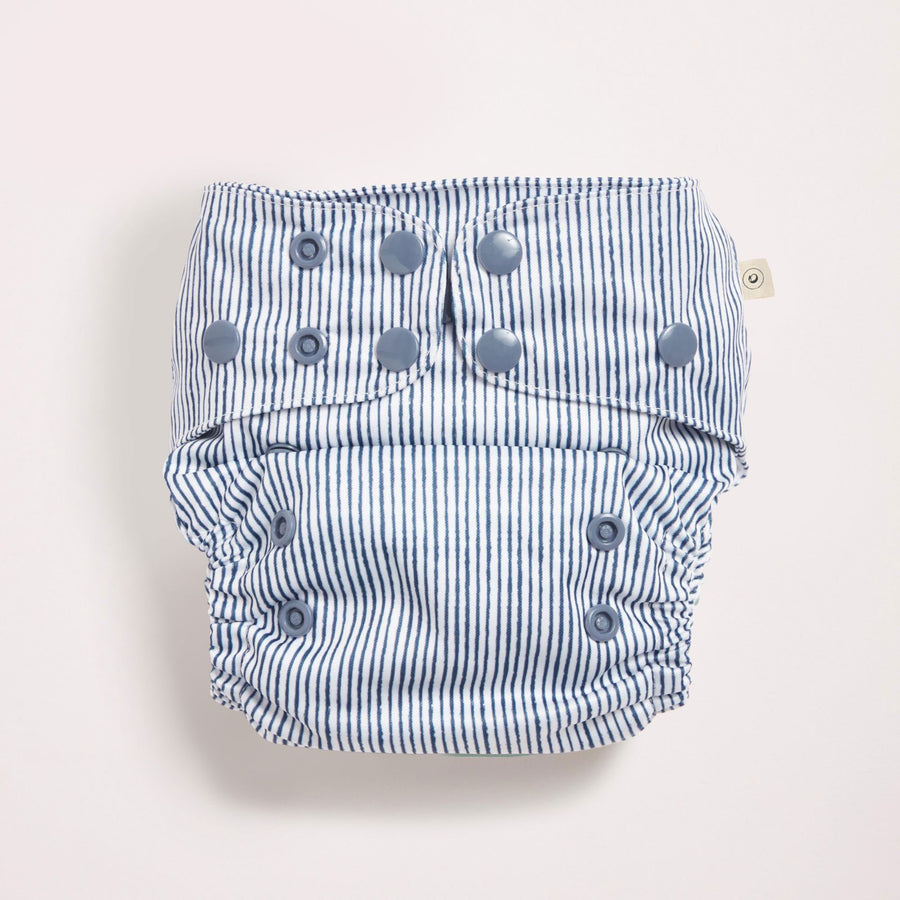 Indigo Pinstripe 2.0 Modern Cloth Diaper