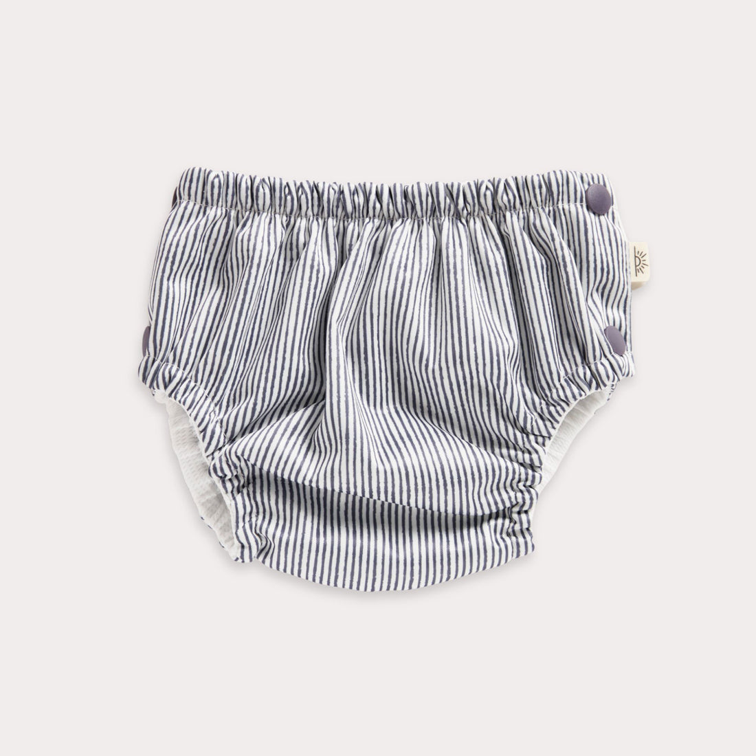 Indigo Pinstripe Swim Diaper