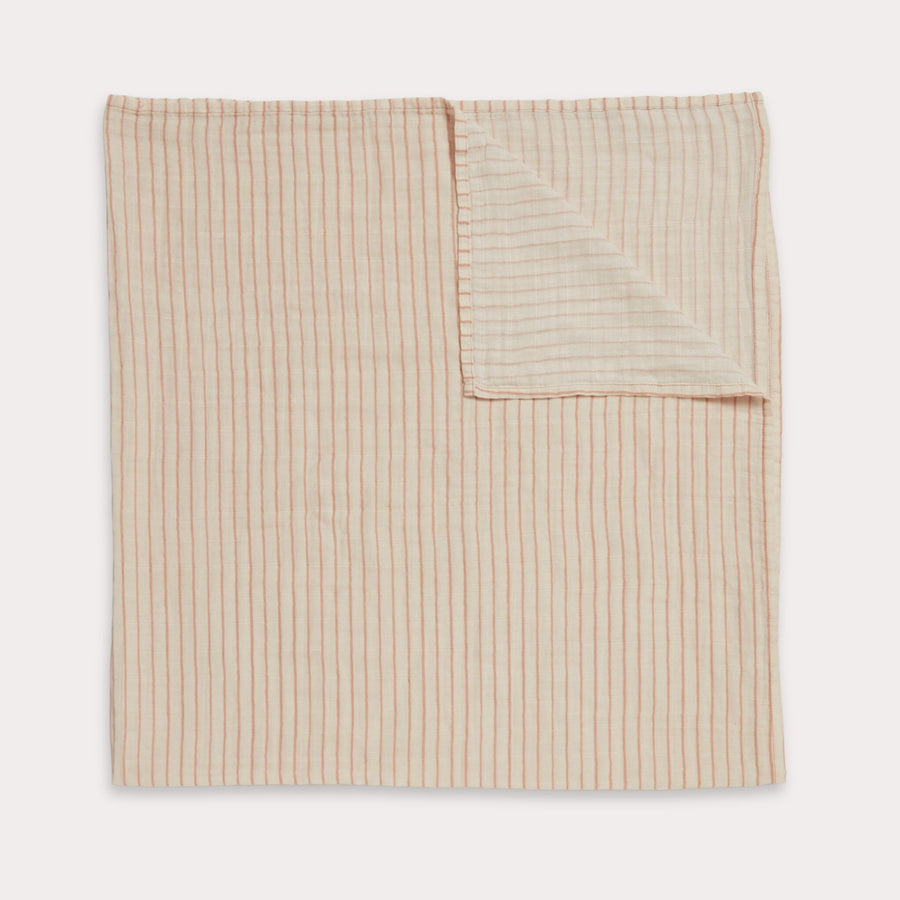 Painted Stripe Muslin Swaddle