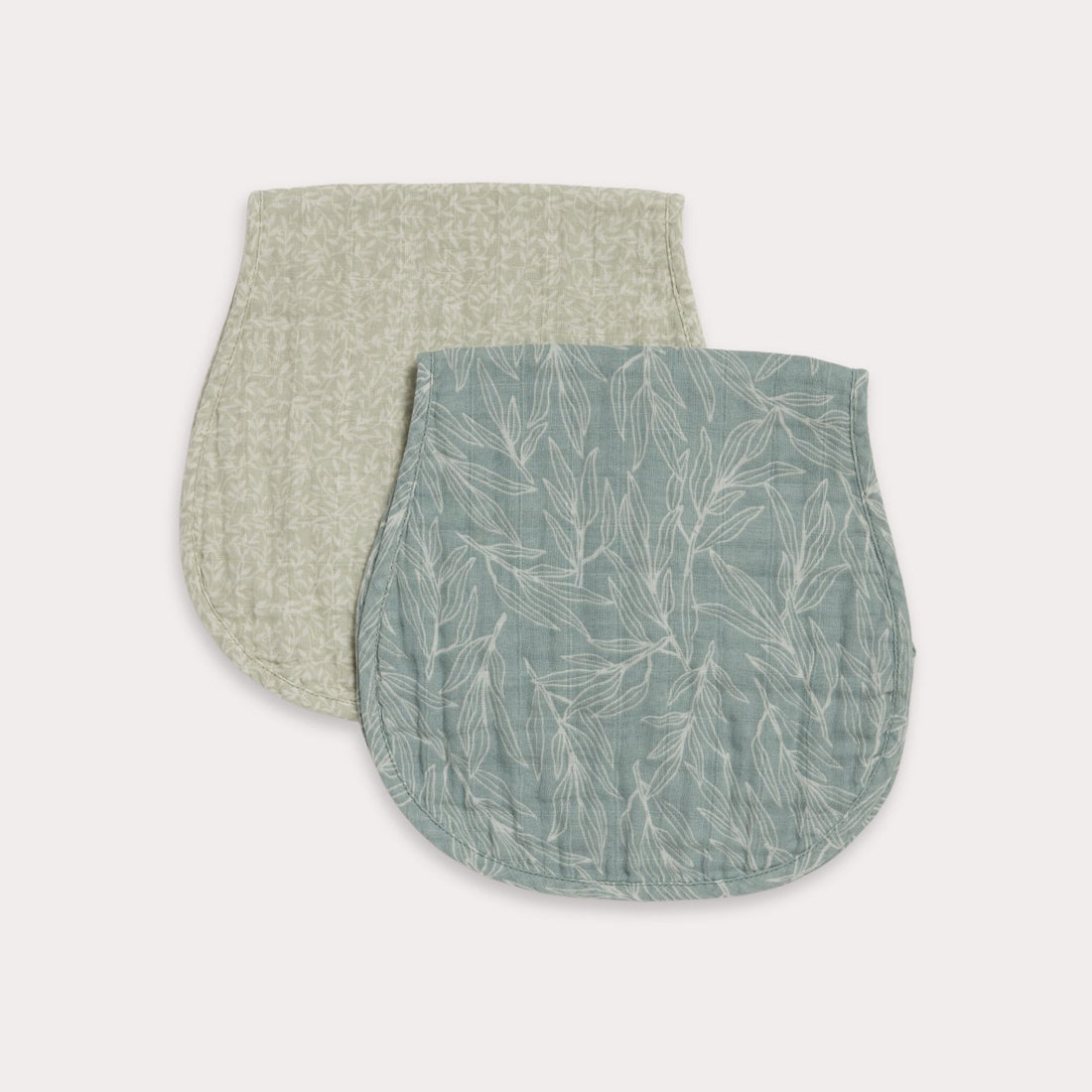 Willow / Herbal Burp Cloth Duo