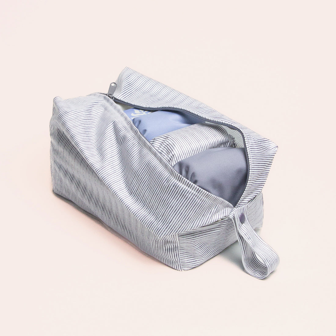 Indigo Pinstripe Pod Wet Bag